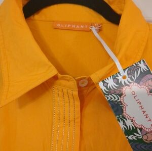 Oliphant Tangerine Button-Up Shirt
